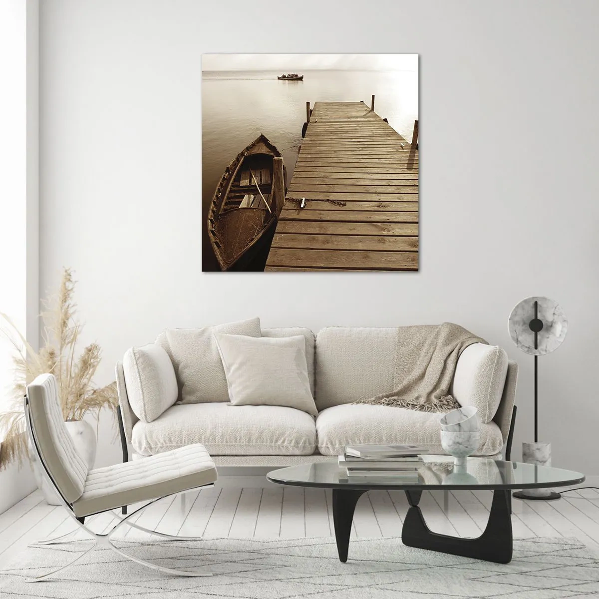 Cuadro sobre vidrio - Impresiones sobre Vidrio - La auténtica paz - 70x70 cm