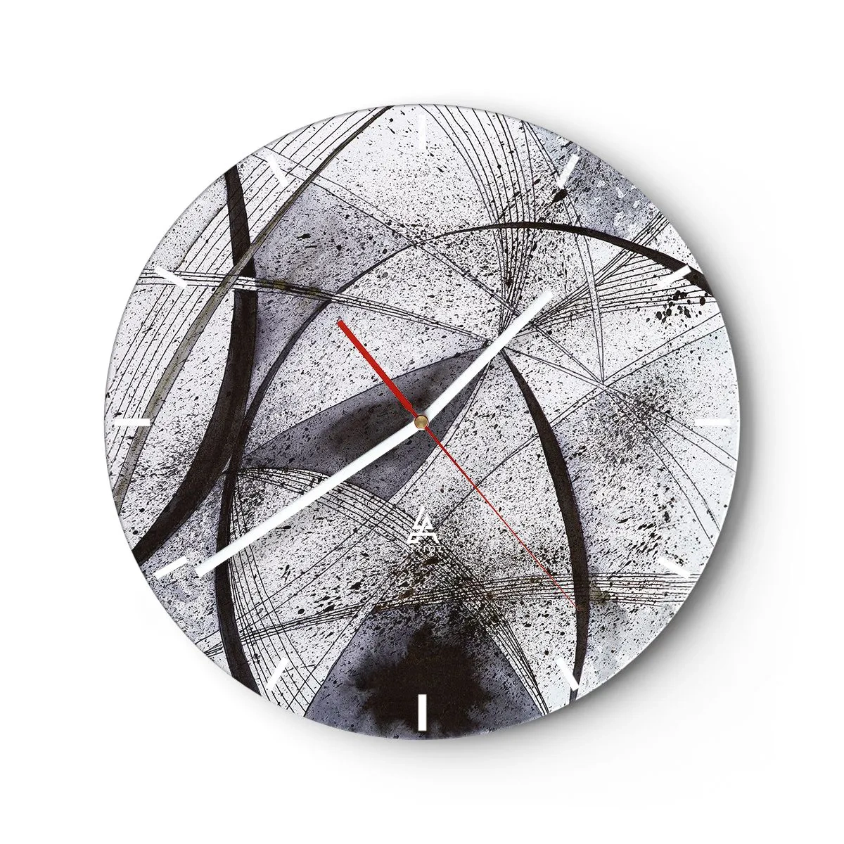 Reloj de pared - Reloj de vidrio - Fantasía futurista - 40x40 cm