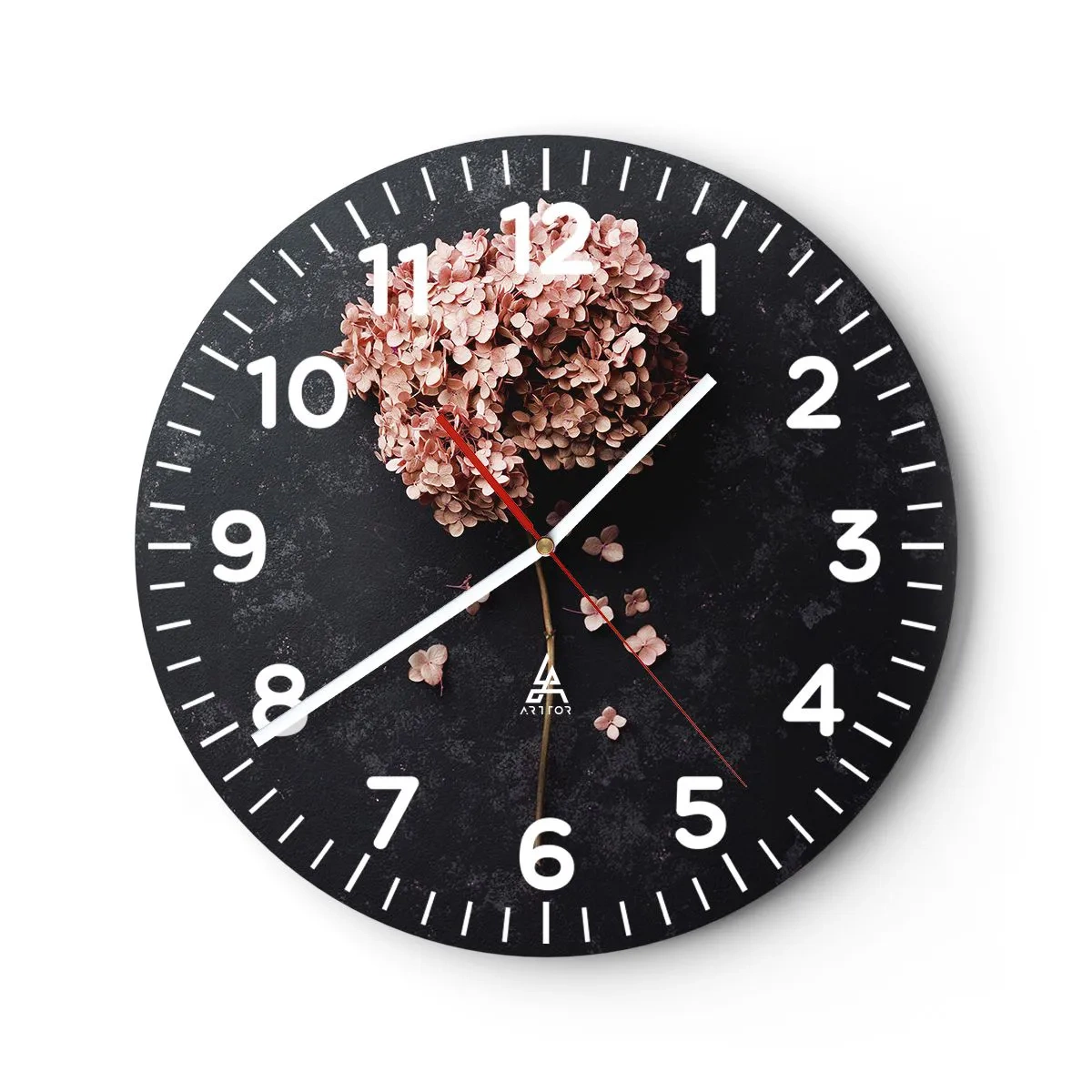 Reloj de pared - Reloj de vidrio - Un signo verdaderamente romántico - 40x40 cm