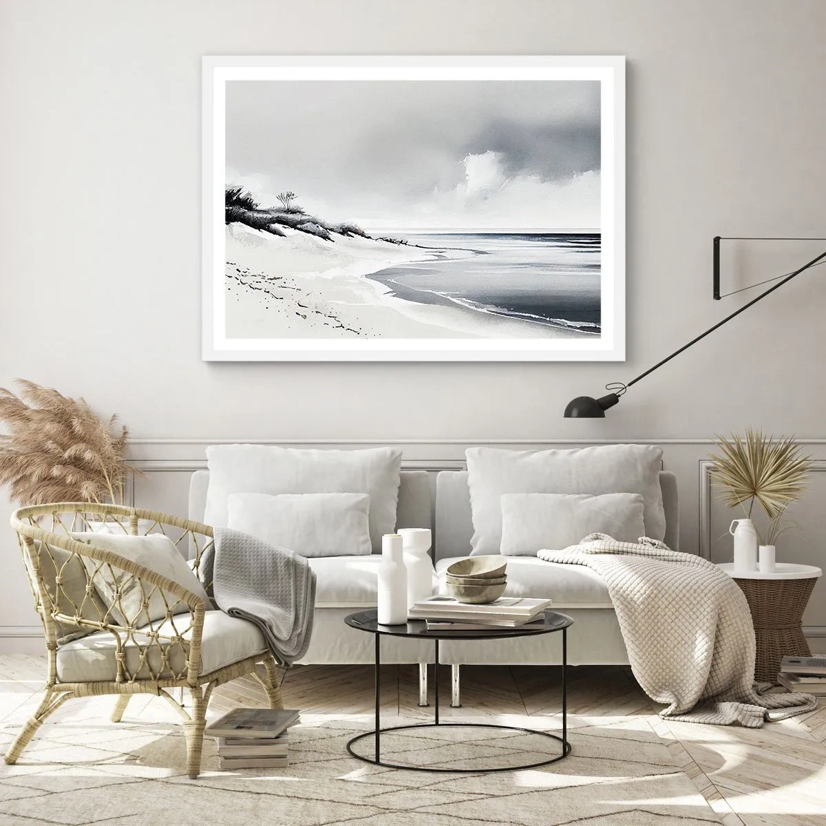 Póster en marco blanco - Juntos desde el principio de los tiempos - 100x70 cm