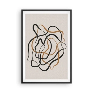 Póster en marco negro - Todo ha salido mal - 61x91 cm
