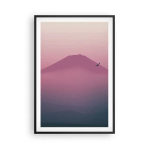 Póster en marco negro - Sobre las nubes - 61x91 cm