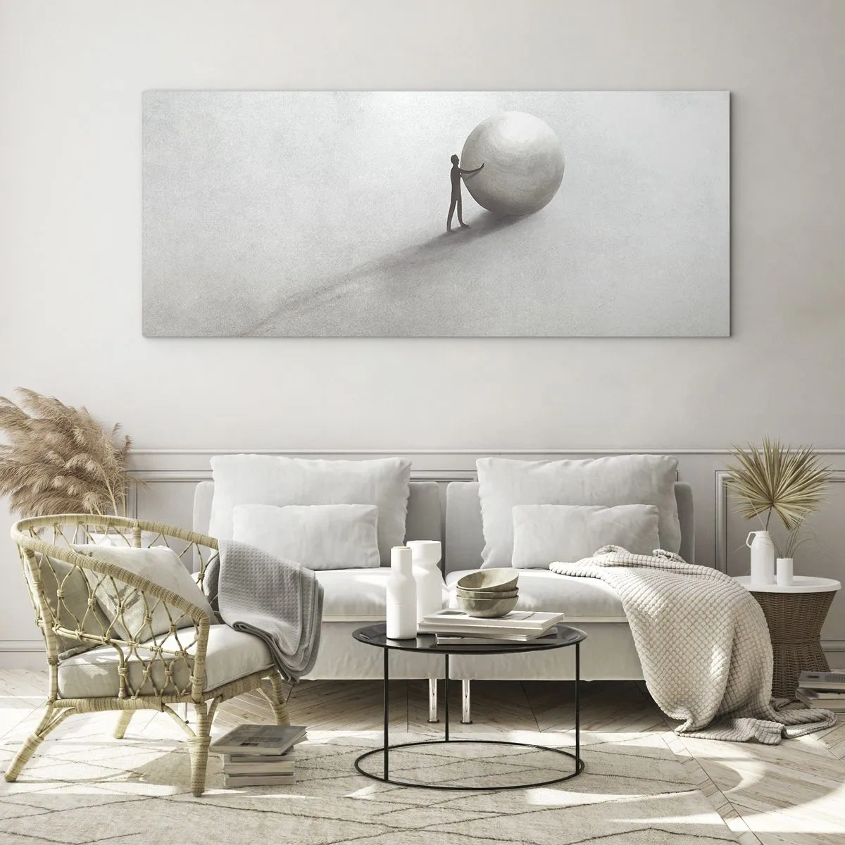 Cuadro sobre vidrio - Impresiones sobre Vidrio - El juego de la vida - 100x40 cm