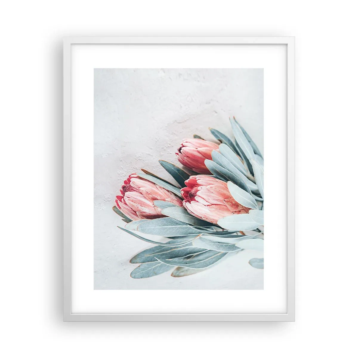 Póster en marco blanco - Avergonzada de su propia belleza - 40x50 cm