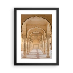 Póster en marco negro - En el palacio del sultán - 30x40 cm