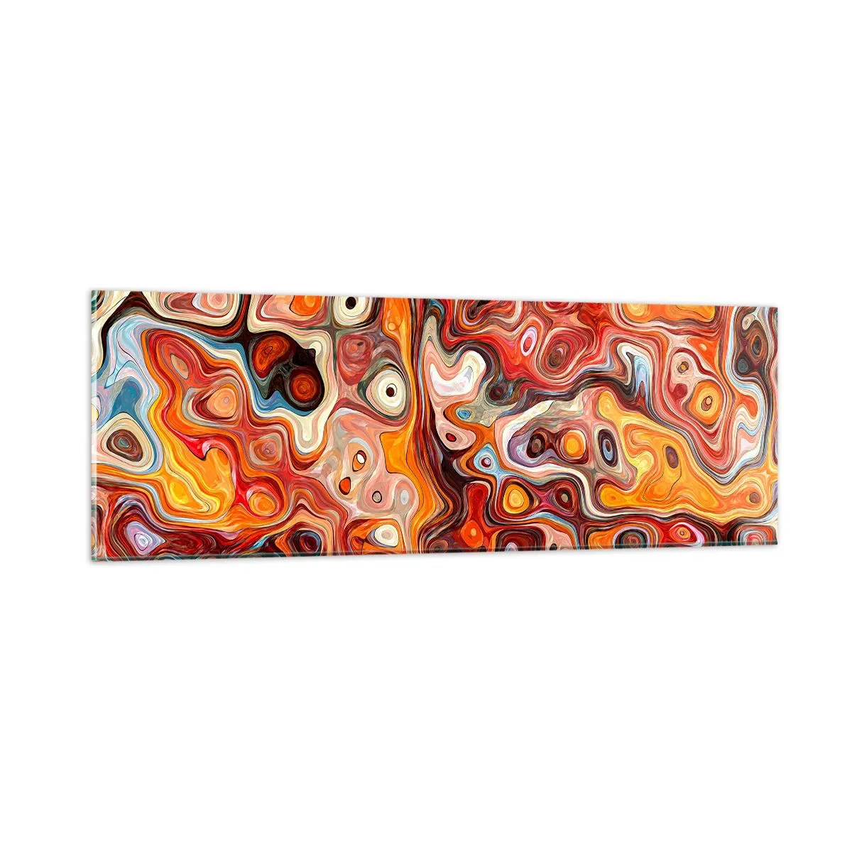 Cuadro sobre vidrio - Impresiones sobre Vidrio - Si las nueces se derritieran en la miel - 90x30 cm