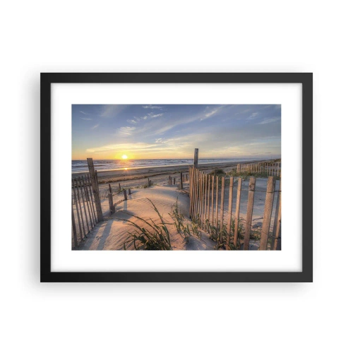 Póster en marco negro - El resplandor y la sombra del viento - 40x30 cm