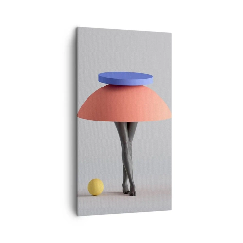 Cuadro sobre lienzo - Impresión de Imagen - Composición surrealista - 45x80 cm