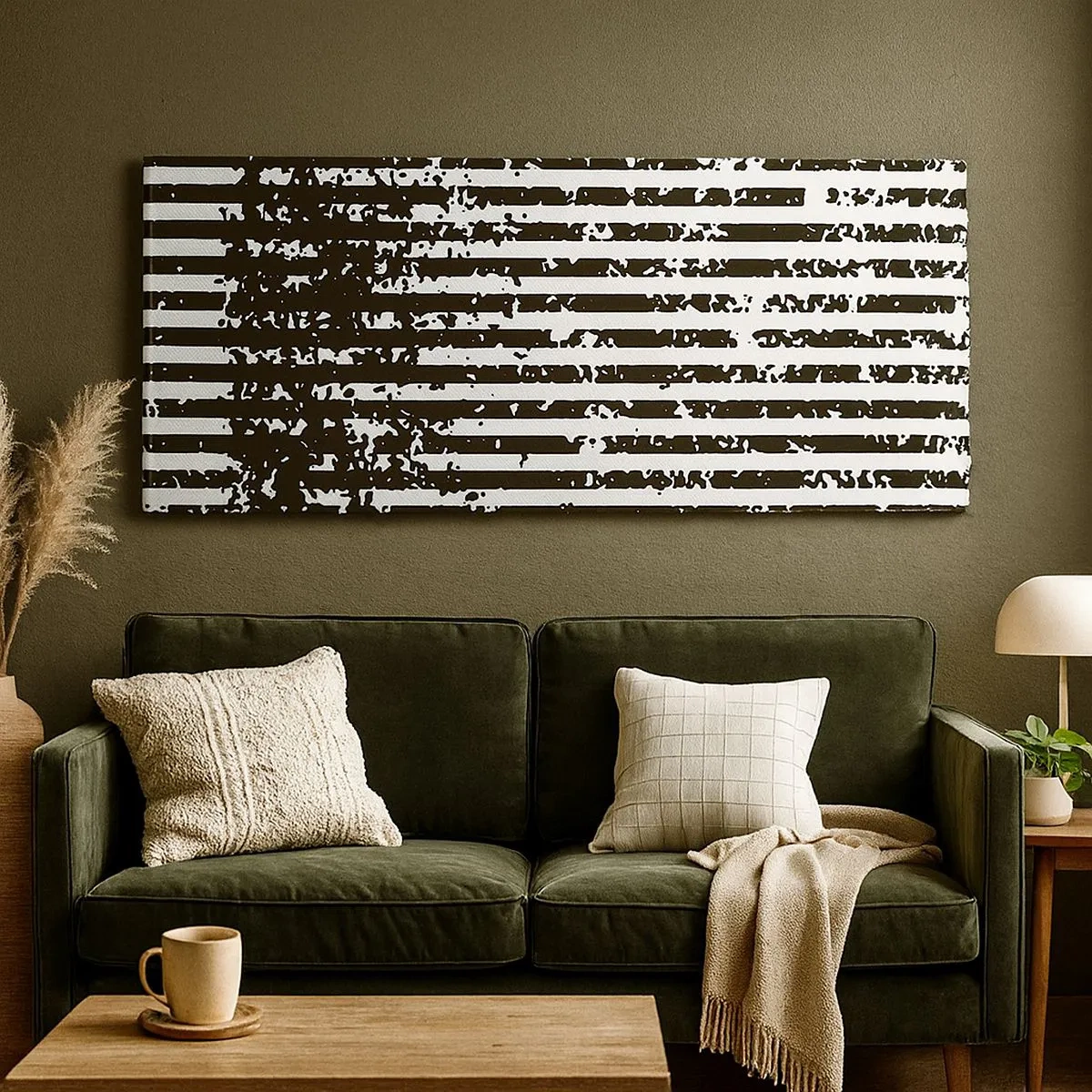 Cuadro sobre lienzo - Impresión de Imagen - Ritmo y ruido - 100x40 cm
