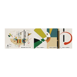 Muestra De Fotomural Standard Eco - Y el mundo ríe - Abstracción, Pedazo, formas - 100x30 cm