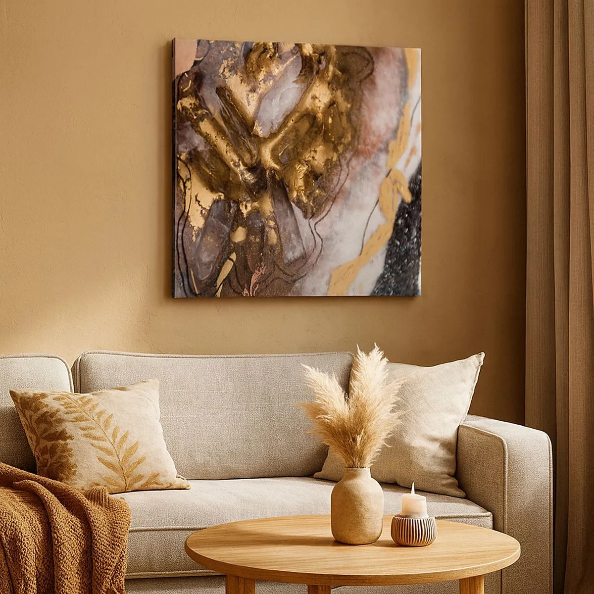 Cuadro sobre lienzo - Impresión de Imagen - Elemento de la tierra - 30x30 cm