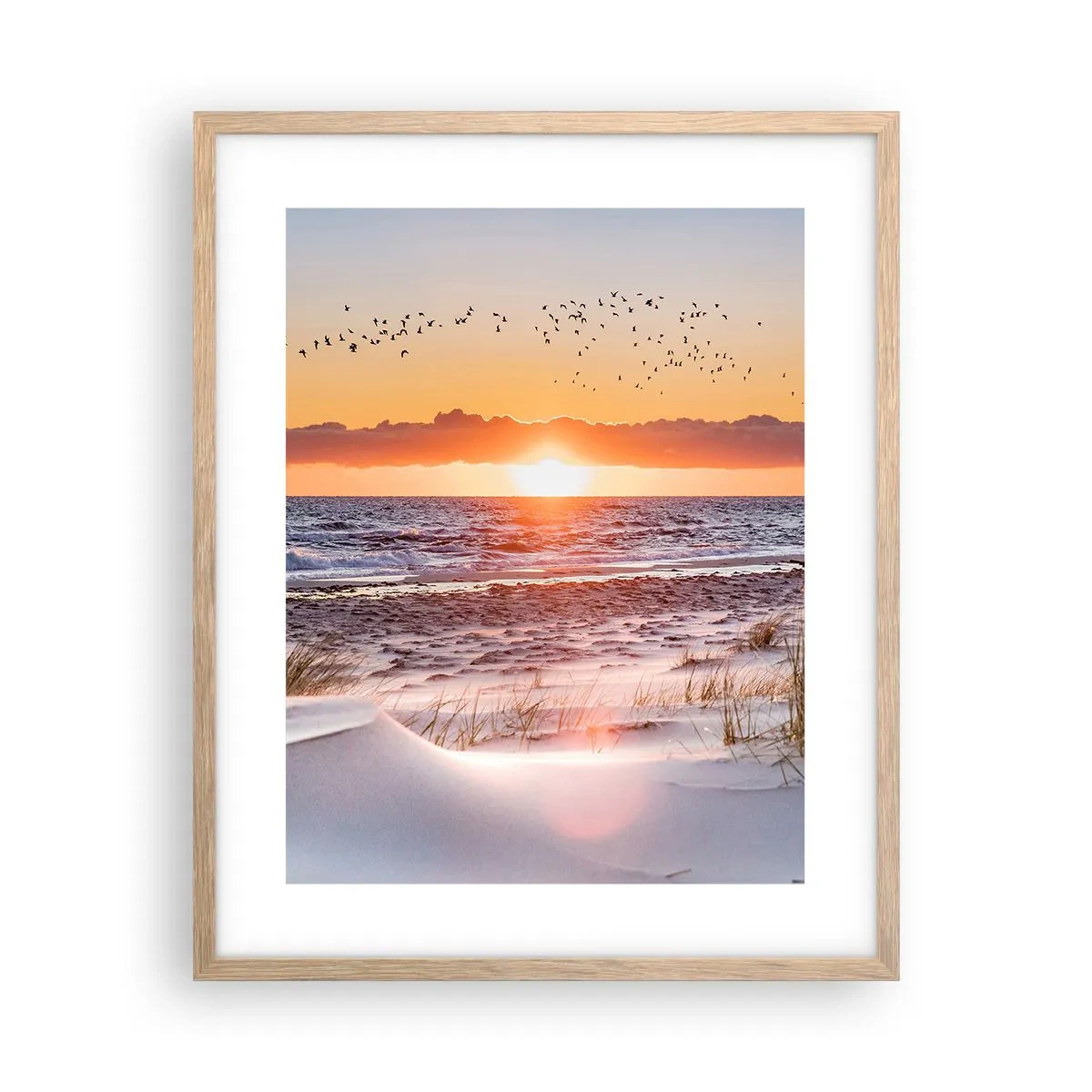 Póster en marco roble claro - Paisaje horizontal - 40x50 cm