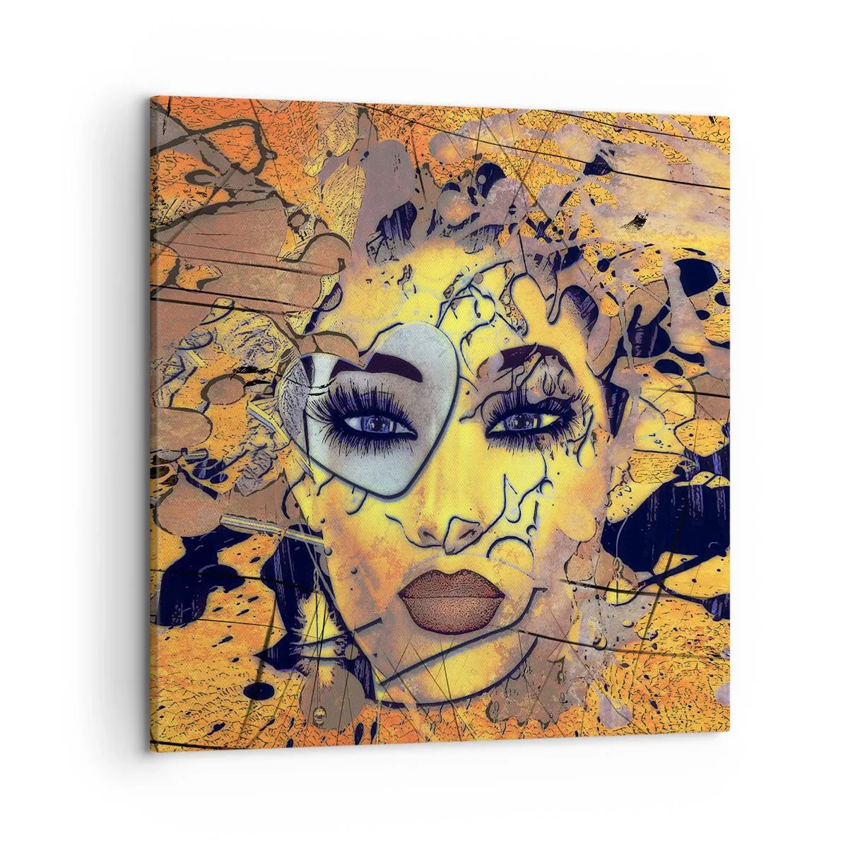 Cuadro sobre lienzo - Impresión de Imagen - La belleza del sol - 50x50 cm