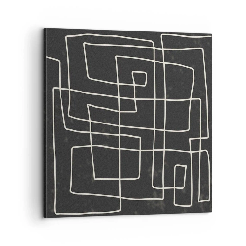 Cuadro sobre lienzo - Impresión de Imagen - No es tan sencillo - 60x60 cm