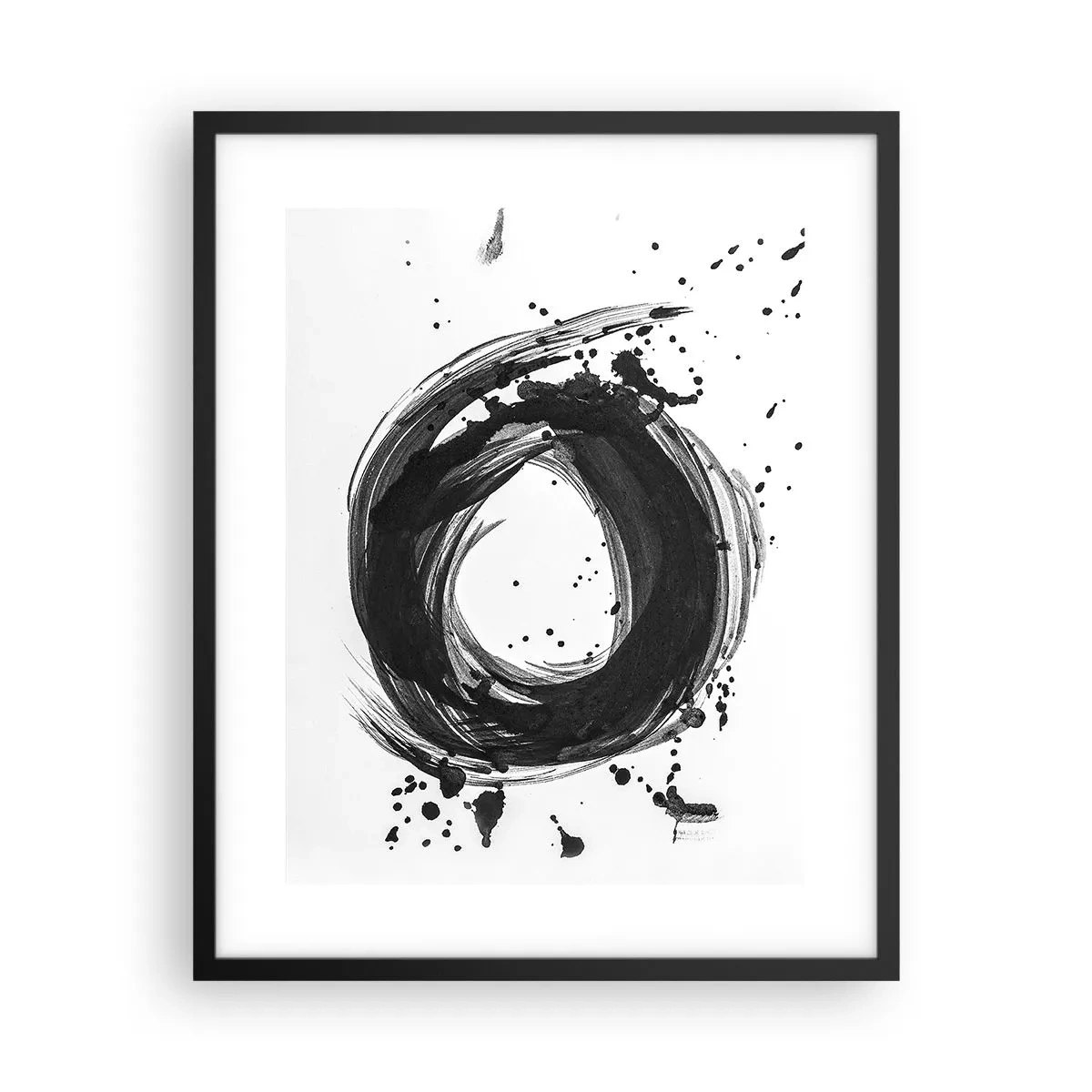 Póster en marco negro - El torbellino de la creación - 40x50 cm