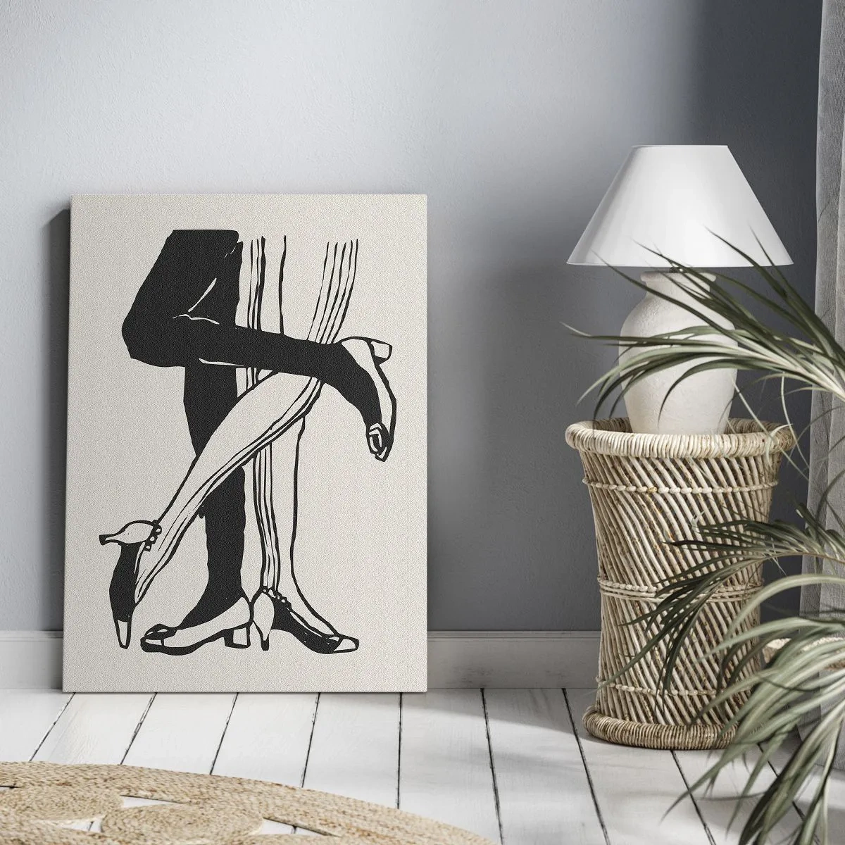 Cuadro sobre lienzo - Impresión de Imagen - Atributo femenino - 45x80 cm