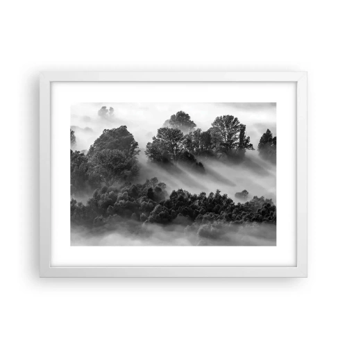 Póster en marco blanco - Levantarse del sueño - 40x30 cm