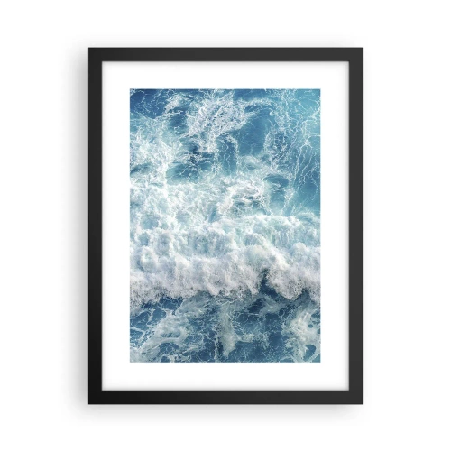 Póster en marco negro - Alegre y con mucho brío - 30x40 cm