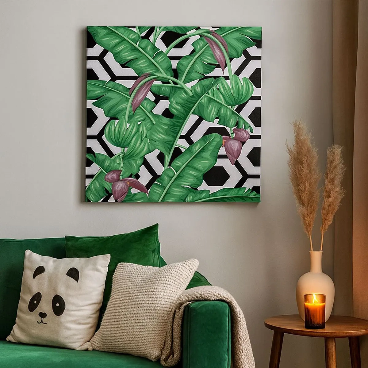 Cuadro sobre lienzo - Impresión de Imagen - Composición simétrica de la naturaleza - 30x30 cm