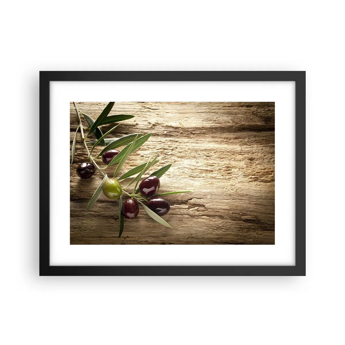 Póster en marco negro - Directamente de la naturaleza - 40x30 cm