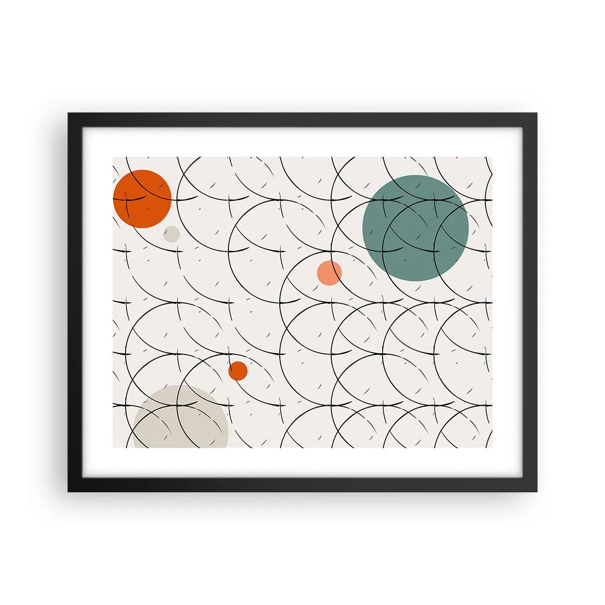 Póster en marco negro - Con espíritu pop-art - 50x40 cm