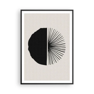 Póster en marco negro - Un abanico de posibilidades - 70x100 cm
