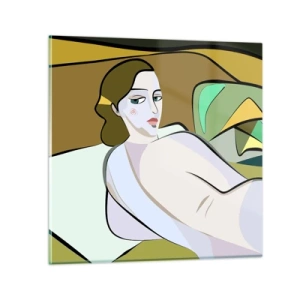 Cuadro sobre vidrio - Impresiones sobre Vidrio - Retrato íntimo - 70x70 cm