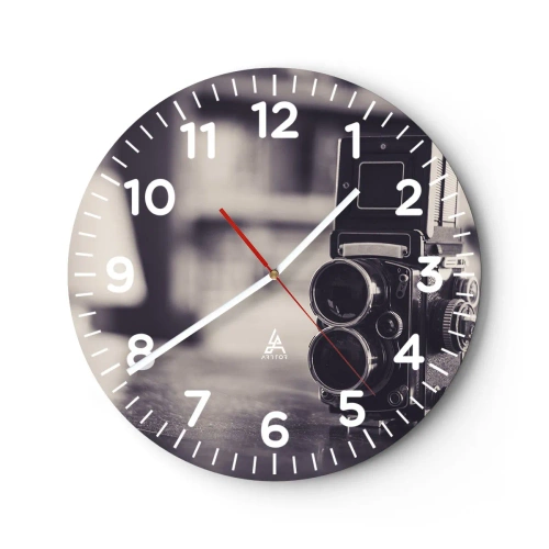 Reloj de pared - Reloj de vidrio - La magia de la fotografía antigua - 30x30 cm