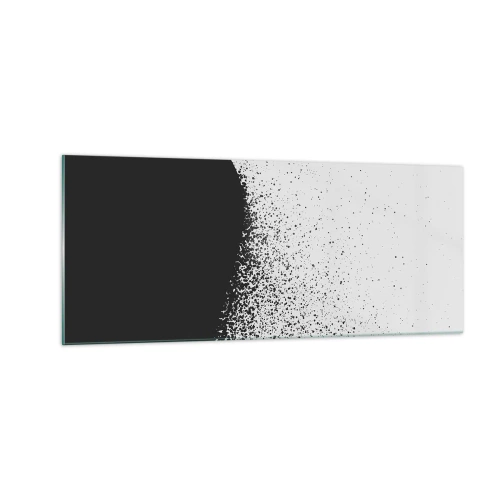 Cuadro sobre vidrio - Impresiones sobre Vidrio - El movimiento de las partículas - 100x40 cm