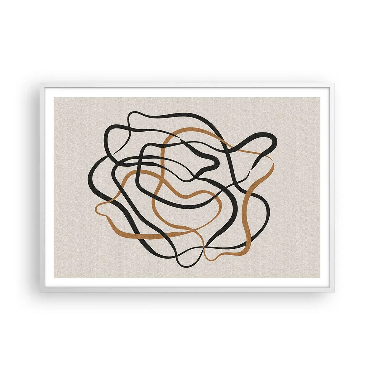 Póster en marco blanco - Todo ha salido mal - 100x70 cm