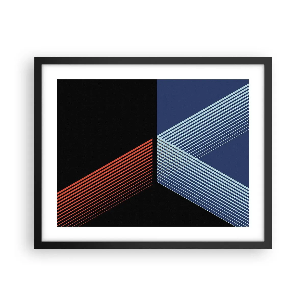 Póster en marco negro - La rectitud - 50x40 cm
