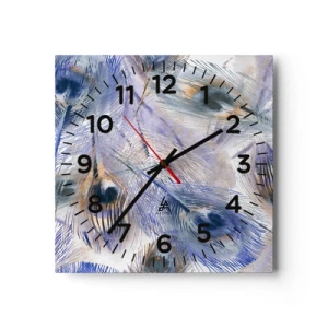 Reloj de pared - Reloj de vidrio - Composición - 40x40 cm