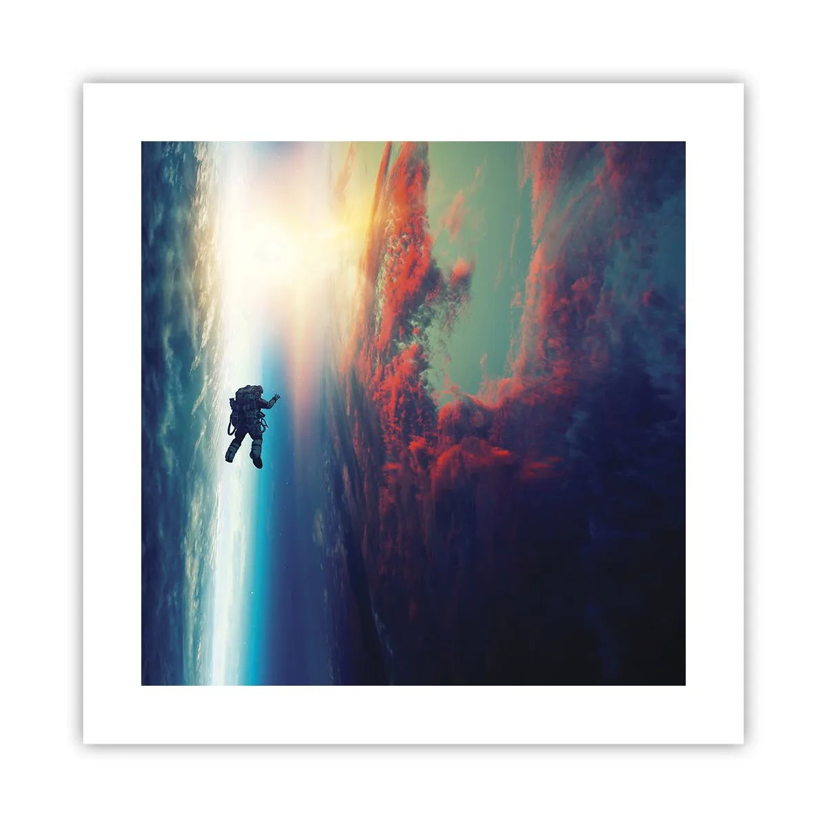 Póster - Enfrentarse al universo - 40x40 cm