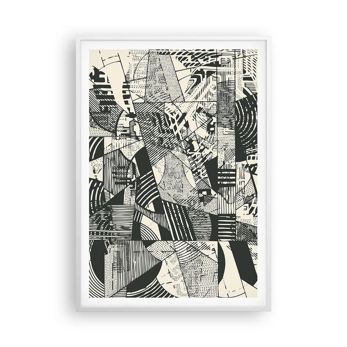 Póster en marco blanco - La dinámica del presente - 70x100 cm