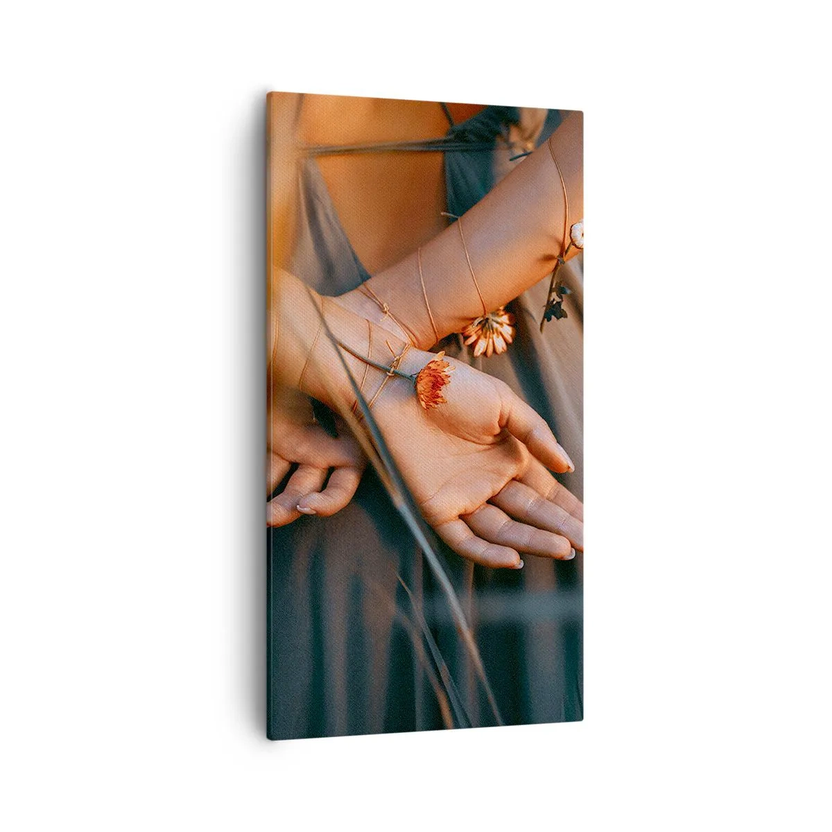 Cuadro sobre lienzo - Impresión de Imagen - Conectada con la naturaleza - 55x100 cm