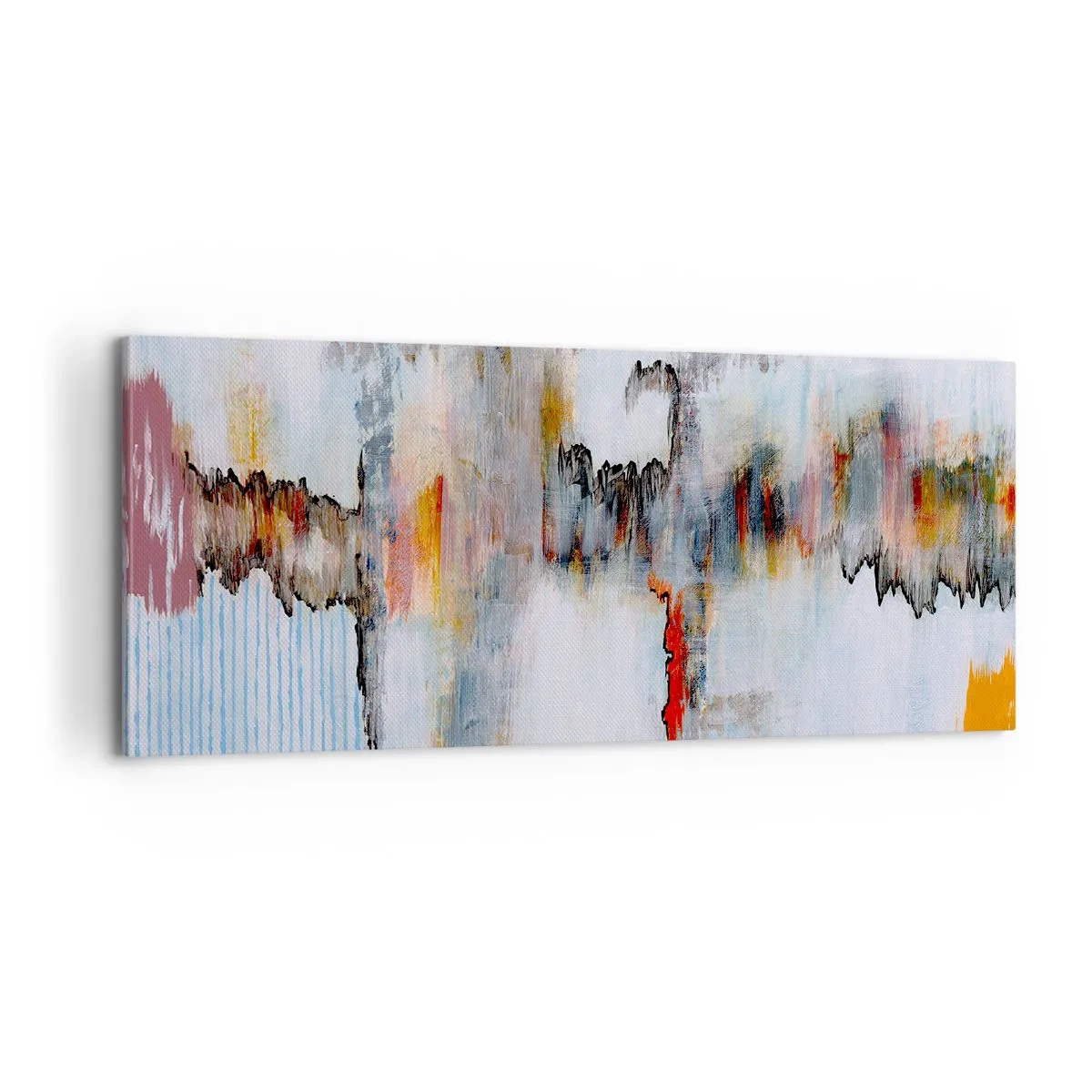 Cuadro sobre lienzo - Impresión de Imagen - Abstracto sobre el agua - 100x40 cm