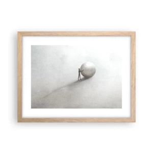 Póster en marco roble claro - El juego de la vida - 40x30 cm