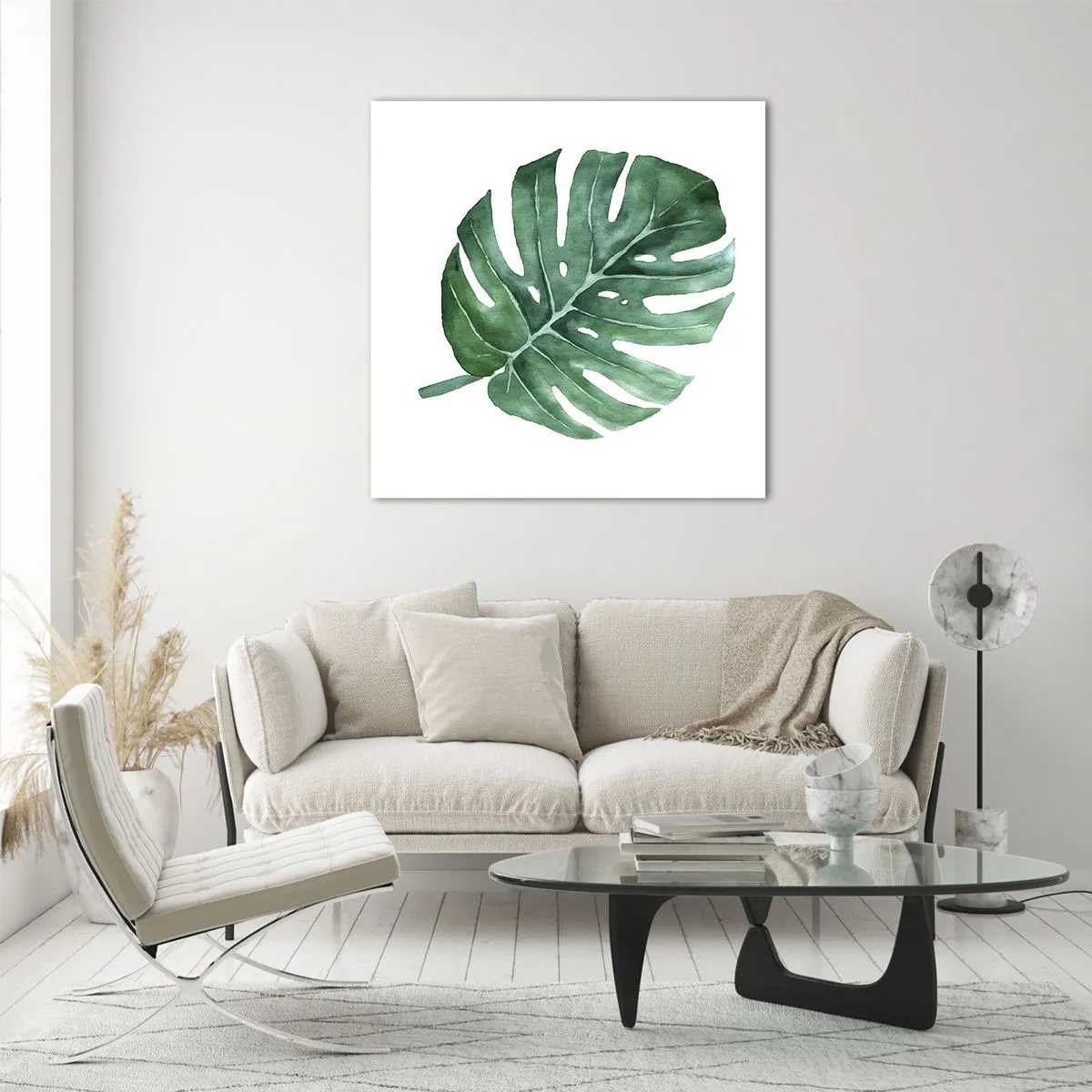 Cuadro sobre vidrio - Impresiones sobre Vidrio - Concepto verde - 60x60 cm