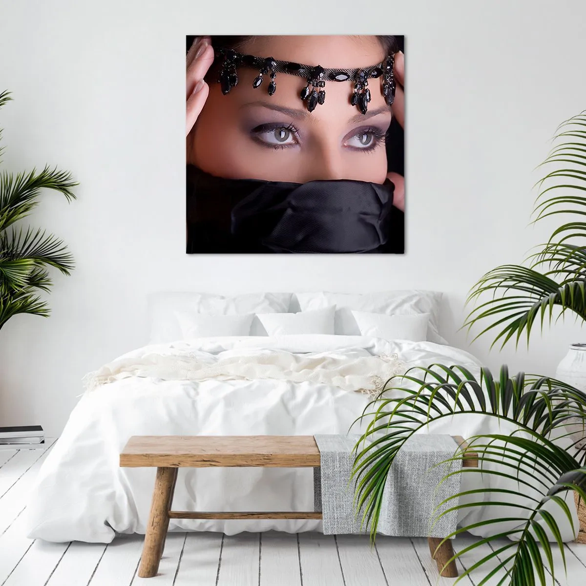 Cuadro sobre lienzo - Impresión de Imagen - Tentador misterio oriental - 70x70 cm