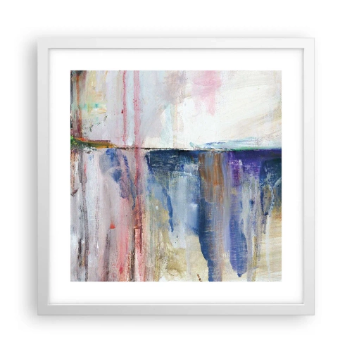Póster en marco blanco - Impresiones y asociaciones de colores - 40x40 cm