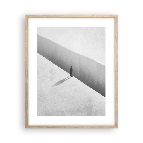 Póster en marco roble claro - Sin un destino claro - 40x50 cm