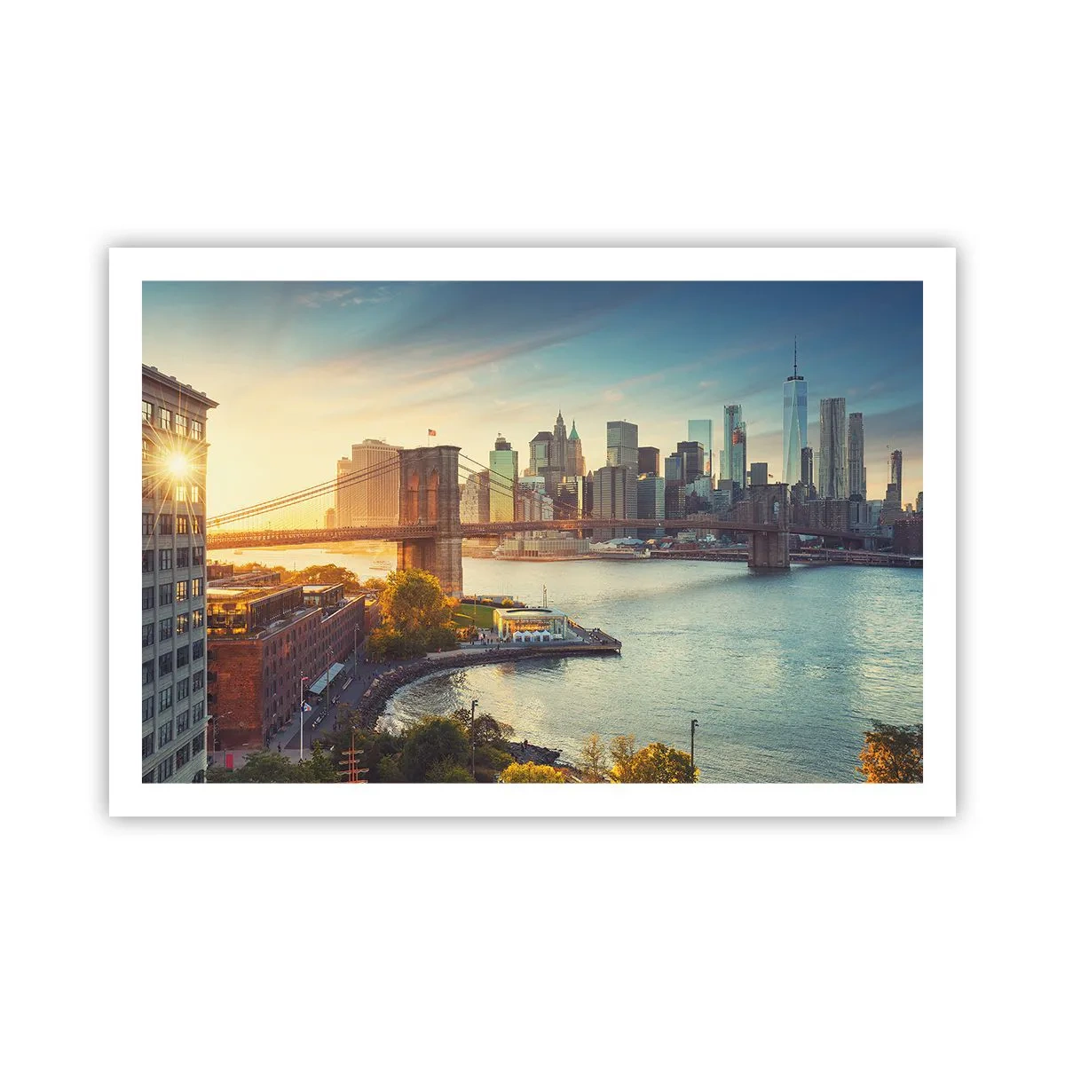 Póster - El amanecer de la gran ciudad - 91x61 cm