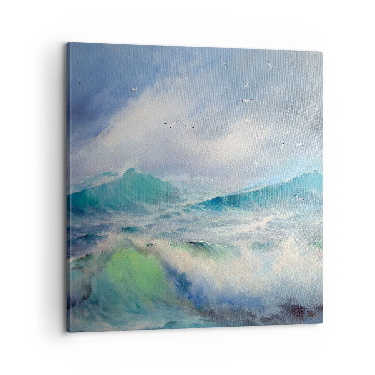 Cuadro sobre lienzo - Impresión de Imagen - La fuerza del viento - 60x60 cm