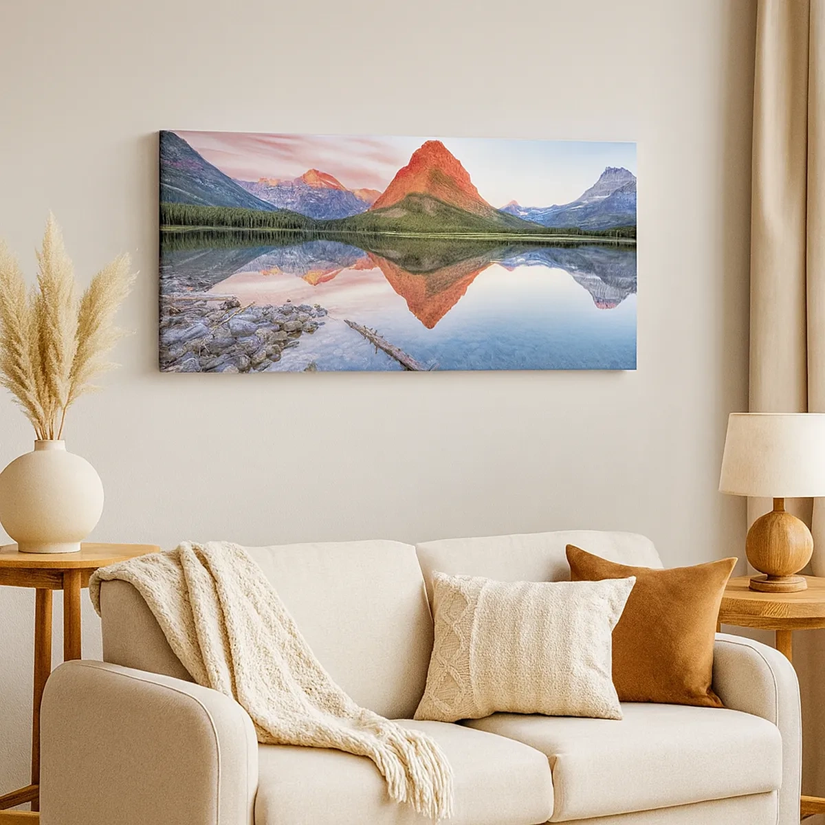 Cuadro sobre lienzo - Impresión de Imagen - Cálido y frío - 30x30 cm