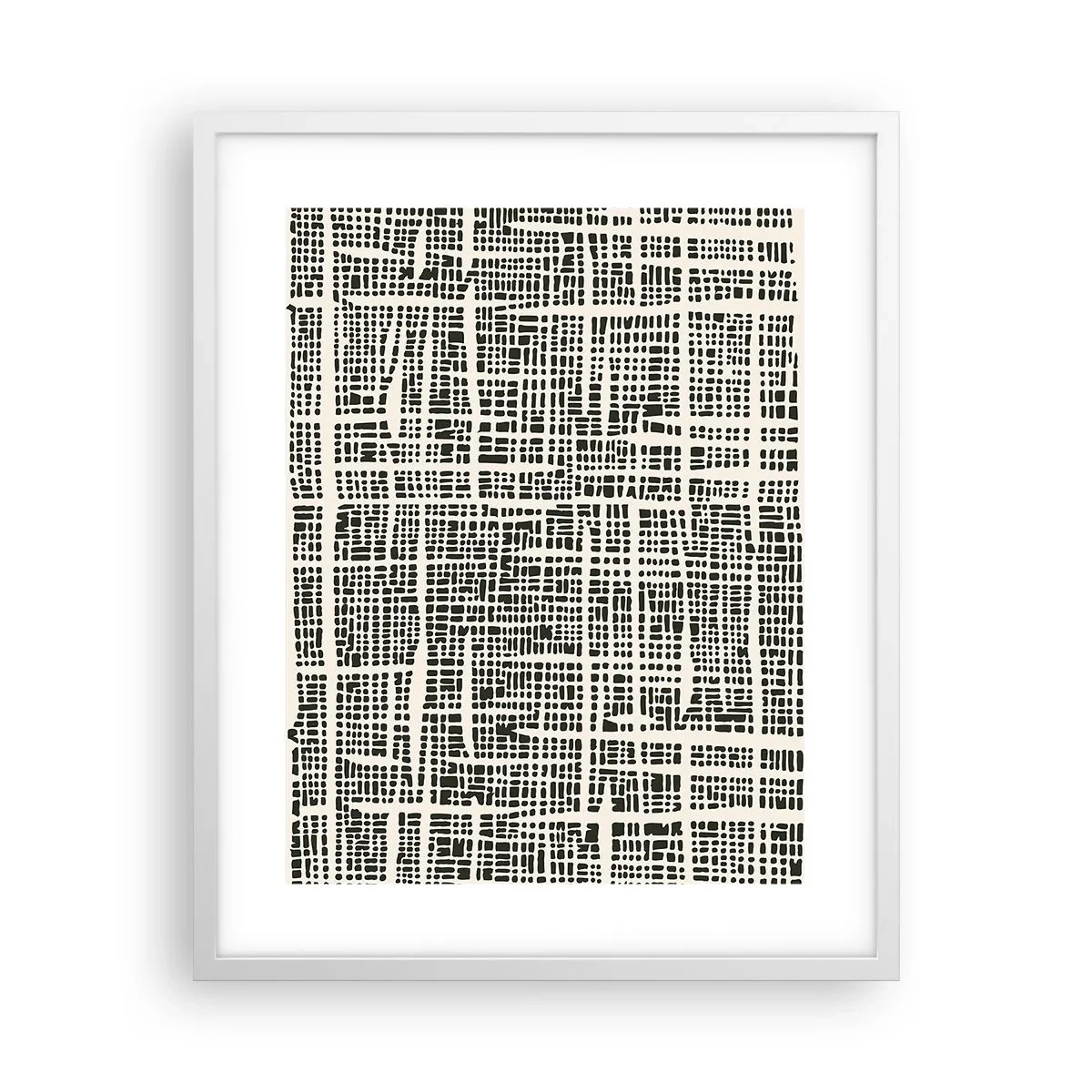 Póster en marco blanco - Composición del tejido - 40x50 cm