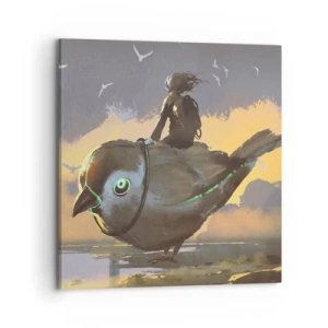 Cuadro sobre lienzo - Impresión de Imagen - Una parada en un viaje fantástico - 70x70 cm
