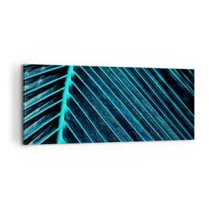 Cuadro sobre lienzo - Impresión de Imagen - La textura del verde - 100x40 cm