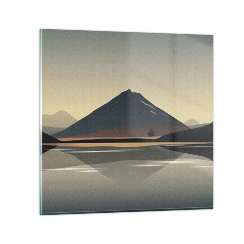 Cuadro sobre vidrio - Impresiones sobre Vidrio - Reflejo de espejo - 50x50 cm