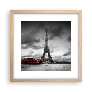 Póster en marco roble claro - No hace mucho tiempo, en París - 30x30 cm