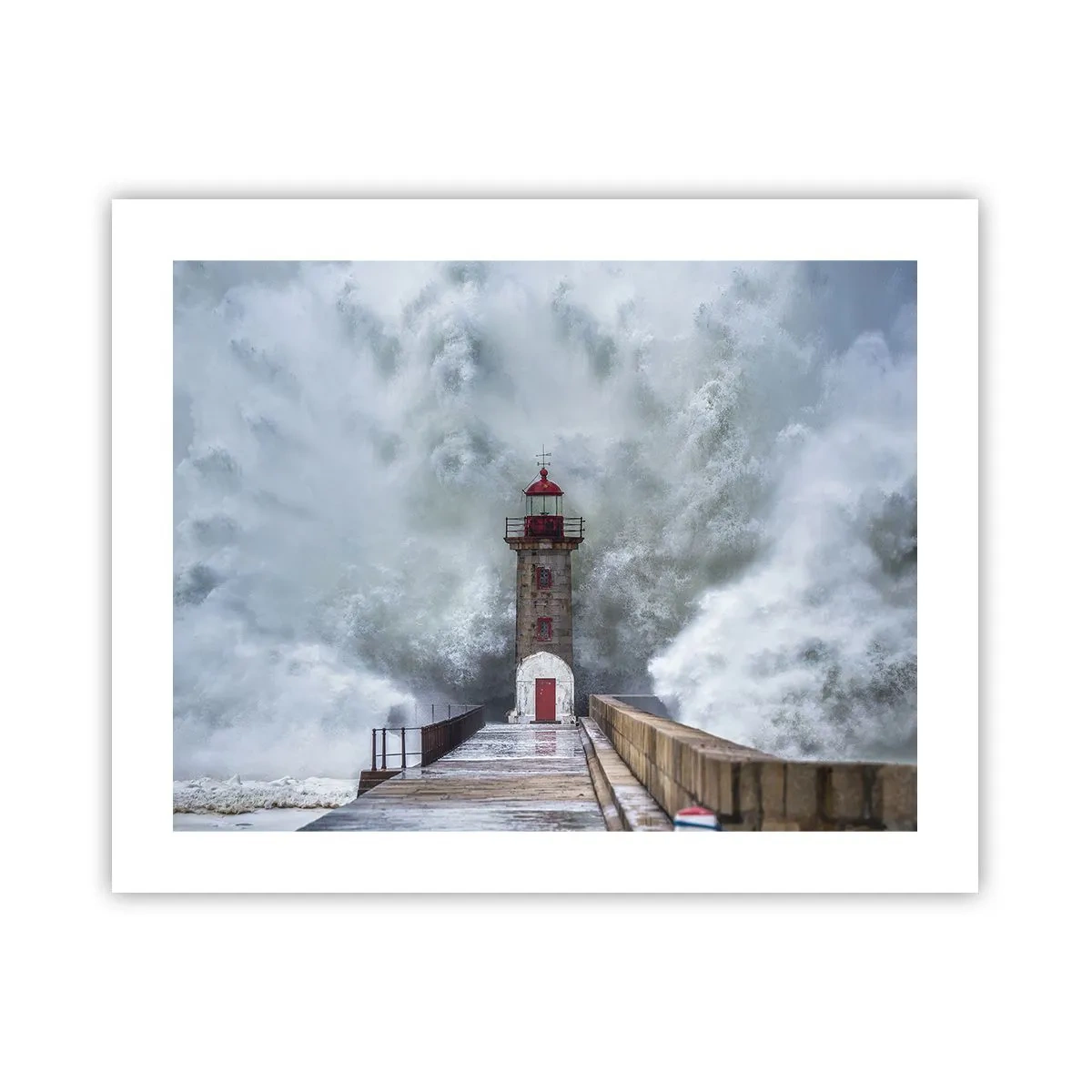 Póster - El rugido de las aguas, la fuerza del viento - 50x40 cm